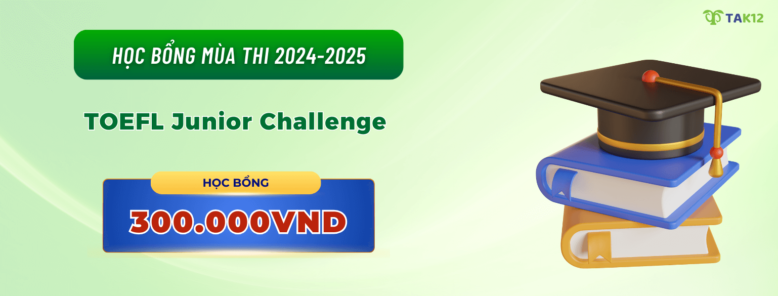 Học bổng tặng HS đạt điểm cao Toefl Challenge
